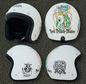 新品 Von Dutch（ボンダッチ）VOM-HM03 ヘルメット白