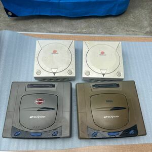 中古品　SEGA セガサターン SATURN 本体 HST-3210 2点/Dreamcast ゲーム機 HKT-3000 2点/まとめて出品