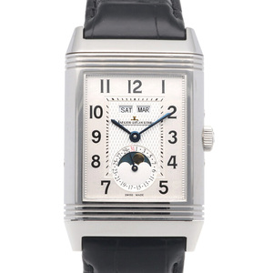 ジャガー・ルクルト グランド レベルソ カレンダー 腕時計 時計 ステンレススチール Q3758420(273.8.84) 手巻き メンズ 1年保証 中古