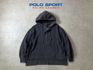 90年代ヴィンテージ●POLO SPORT●テック系スウェット アノラック パーカー プルオーバー●ラルフローレン●ポロースポーツ