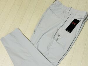 新品★スリクソン by デサント ZERO ROUND 接触冷感 9分丈 ストレッチパンツ/春夏/グレー/サイズLL(w82-90)/送料185円