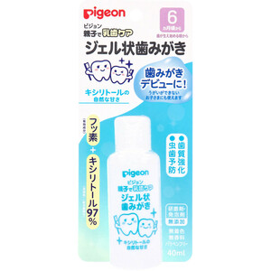 まとめ得 ピジョン 親子で乳歯ケア ジェル状歯みがき キシリトールの自然な甘さ 40mL x [6個] /k