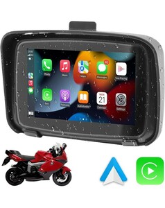 y030601f IYING バイク用5インチ ディスプレイオーディオ ワイヤレス Carplay/Android Auto オートバイ 無線 モトバイク用ナビゲーション