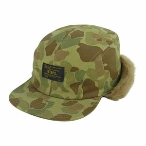 WTAPS ダブルタップス 15AW 152MTDT-HT04 LUMBER CAP ランバー キャップ 迷彩 カモ 帽子 コットン 日本製 カーキ系 L【中古】