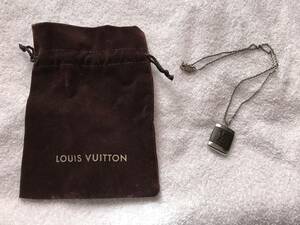 【0309】 ルイヴィトン LOUIS VUITTON ネックレス パンダンティフ ボワ M65372 ウッド×金属素材 ロゴ ブラウン×シルバーカラー