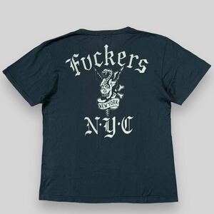 初期 WACKO MARIA ワコマリア FACKERS NEW YORK スカル スネイク コブラ プリント Tシャツ XL アーカイブ 