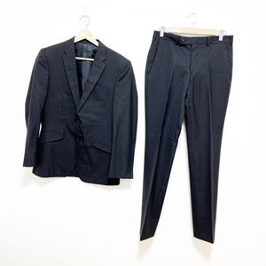 タケオキクチ TAKEOKIKUCHI シングルスーツ サイズ1 S - 黒×白 メンズ ストライプ メンズスーツ