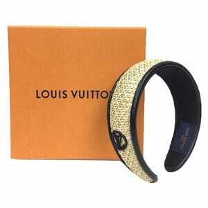 ルイヴィトン LOUIS VUITTON アクセサリー モノグラム MONOGRAM ヘットバンド・ラフィア M77534 カチューシャ aq9046