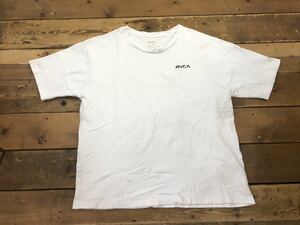 RVCA プリント Tシャツ ルーカ BD041-223 白 ホワイト size L