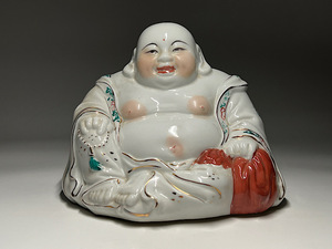 【瑞】中国美術　陶磁器　「布袋和尚・大肚弥勒佛」仏教美術
