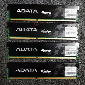 【中古】DDR3メモリ 16GB(4GB4枚組) ADATA AX3U1600GC4G9-2G [DDR3-1600 PC3-12800 1.65V]
