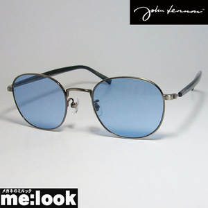John Lennon　ジョンレノン 丸メガネ クラシック サングラス フレーム JL545-3-50 ヘアラインダークグレイ