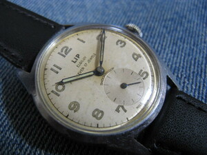 1950年代 LIP リップ ミリタリー MADE IN FRANCE フランス製アンティーク手巻腕時計 稼働品 注油済み