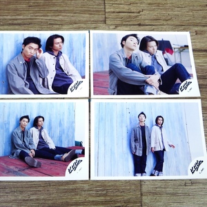 ◇KinKi Kids 堂本光一 堂本剛 旧ロゴ ジャニショ 公式 写真 4枚 生写真 ジャニーズショップ キンキキッズ◇z30548