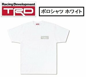 TRD ティーアールディ Tシャツ　白 ホワイト 左胸・背中 TRDロゴ入り サイズ：LL ファッション
