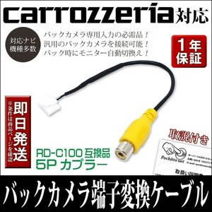 C2 カロッツェリア バックカメラ変換コード AVIC- HRZ990 HRZ900 ZH09-MEVリアカメラ ハーネス RCA アダプター