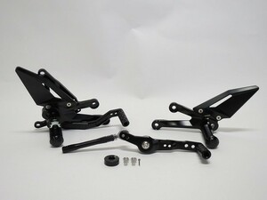 YAMAHA用 YZF-R7 YZFR7 YZF R7 2022 以降 調整式 バックステップ セット CNC 7075 材質 黒 【st-r7-1】