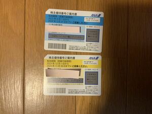 ANA 全日空 株主優待券2枚