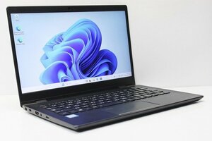 1円スタート ノートパソコン Windows11 東芝 dynabook G83 第8世代 Core i5 8250U SSD256GB メモリ8GB Windows10 カメラ 13.3インチ 薄型