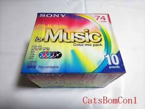 音楽用 CD-R SONY 74分 10枚パック 日本製 10CRM74CRAX Color mix pack [未開封] 録音用