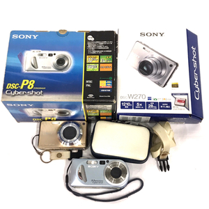 SONY CyberShot DSC-W270/SONY CyberShot DSC-P8 デジタル カメラ まとめ セット 計2点 QG052-21