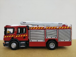 ■ TINY タイニー微影 No.197 SCANIA Major Pump スカニア 香港ポンプ車　消防自動車 ミニカー