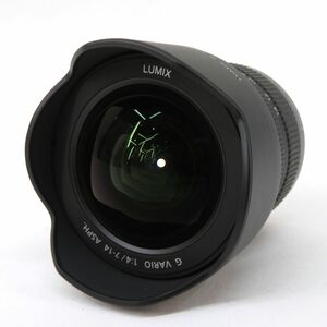 105s Panasonic パナソニック LUMIX G VARIO 7-14mm F4.0 ASPH. H-F007014 レンズケース(社外)付き ※中古