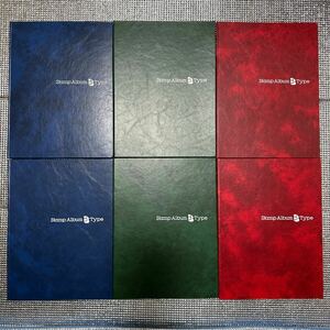 テージー SB-30Stamp Album B Type 切手帳 ストックブック 切手収納用ファイル　 6冊　まとめ売り