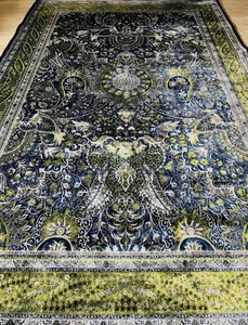 イラン産　高級ペルシャ絨毯　ネギン・マシュハド・ヘレル工房　総シルク　手織り　最高峰225万ノット　150×222cm #6