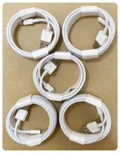 5本1m iPhone 充電器 Apple純正品質 白 品質 充電ケー(3Bk)