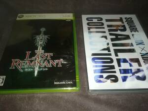 XBOX360 新品未開封 ラスト レムナント THE LAST REMNANT 特典DVD SQUARE ENIX × xbox360 TRAILER CPLLRCTIONS 付き ラストレムナント 