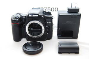 ★極上美品　Nikon ニコン D7500 ボディ ブラック　デジタル一眼レフカメラ★