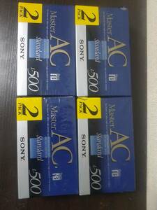 SONY AC ベータ ビデオテープ 2パック×4個 2L-500MACB