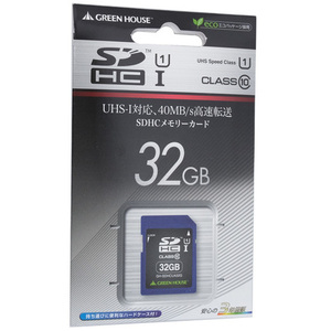 【ゆうパケット対応】GH製 UHS-I対応 SDHCメモリーカード GH-SDHCUA32G 32GB [管理:1000007870]