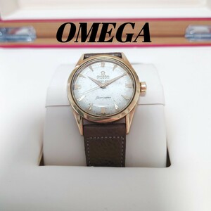 激レア k18 48g 金無垢 オメガ シーマスター OMEGA Seamaster Wネーム チューラー 18金 18k 750 アンティーク ヴィンテージ 時計 自動巻き