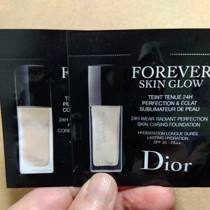 Dior ディオール FOREVER SKIN GLOW フォーエヴァー フルイド グロウ 1N+1N お試し サンプル リキッドファンデーション ネコの実