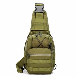 メンズ ミリタリー スポーツ 肩掛けバッグ ショルダー ハイキング キャンプ 【Army Green】