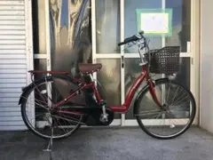 地域限定送料無料　パス　ラフィーニ　新基準　子供乗せ　赤　神戸市　電動自転車