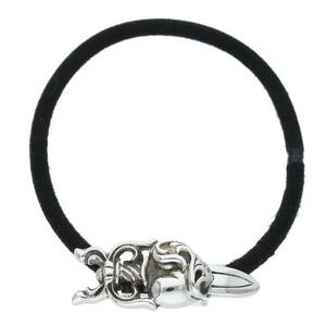 クロムハーツ Chrome Hearts HAIRBAND/ダガーハートボタンヘアゴム シルバーコンチョ 中古 OS06