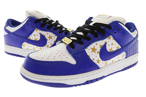 シュプリーム SUPREME ×NIKE SB ナイキ エスビー DUNK LOW OG QS GOLD STARS WHITE HYPER BLUE ダンク ロー ゴールドスターズ ホワイト ハ