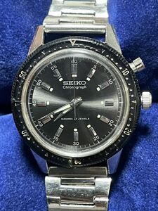 1円〜激安スタート SEIKO 初期型 セイコー ワンプッシュクロノ 45899 手巻き メンズ腕時計 稼働品 オリンピックモデル 