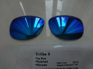 処分価格！★ トリルビーエックス 用 カスタム偏光レンズ ICE BLUE Color Polarized 新品　Oakley Trillbe X　9340