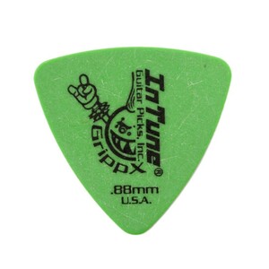 In Tune Guitar Picks DGP2-C88 GrippX-XXX 0.88mm Green ギターピック×12枚