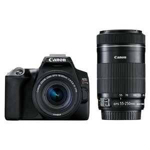 中古 １年保証 美品 Canon EOS Kiss X10 ダブルズームキット 18-55mm IS STM + 55-250mm IS STM ブラック