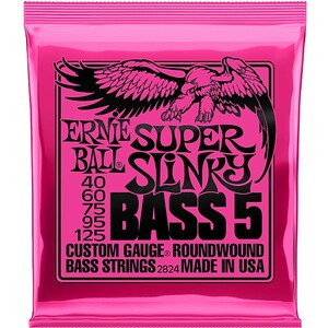 5弦用 ERNIE BALL #2824 Super Slinky Bass5 040-125 アーニーボール ベース弦