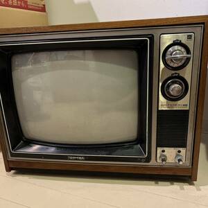 昭和レトロ　70年代　当時物!! ブラウン管　テレビ　東芝 TOSHIBA カラーテレビ アンティーク