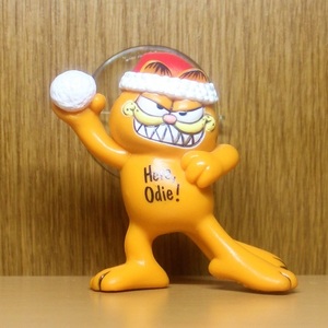 ガーフィールド　フィギュア　吸盤　クリスマス　雪　PVC　おもちゃ　Garfield 　アメトイ　アメリカ　キャラクター　ネコ