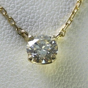 ダイヤモンド ネックレス K18 一粒 0.2ct 鑑定書付 0.200ct Eカラー SI1クラス VGカット CGL