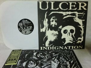 (C)【何点でも同送料】LP/レコード/USオリジナル盤/パワーヴァイオレンス＆グラインドコア/ULCER/Indignation/ハードコア名盤！