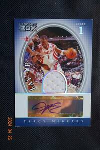 Tracy McGrady 2004-05 Topps Luxury Box Lay-Up Relics Autographs #08/15